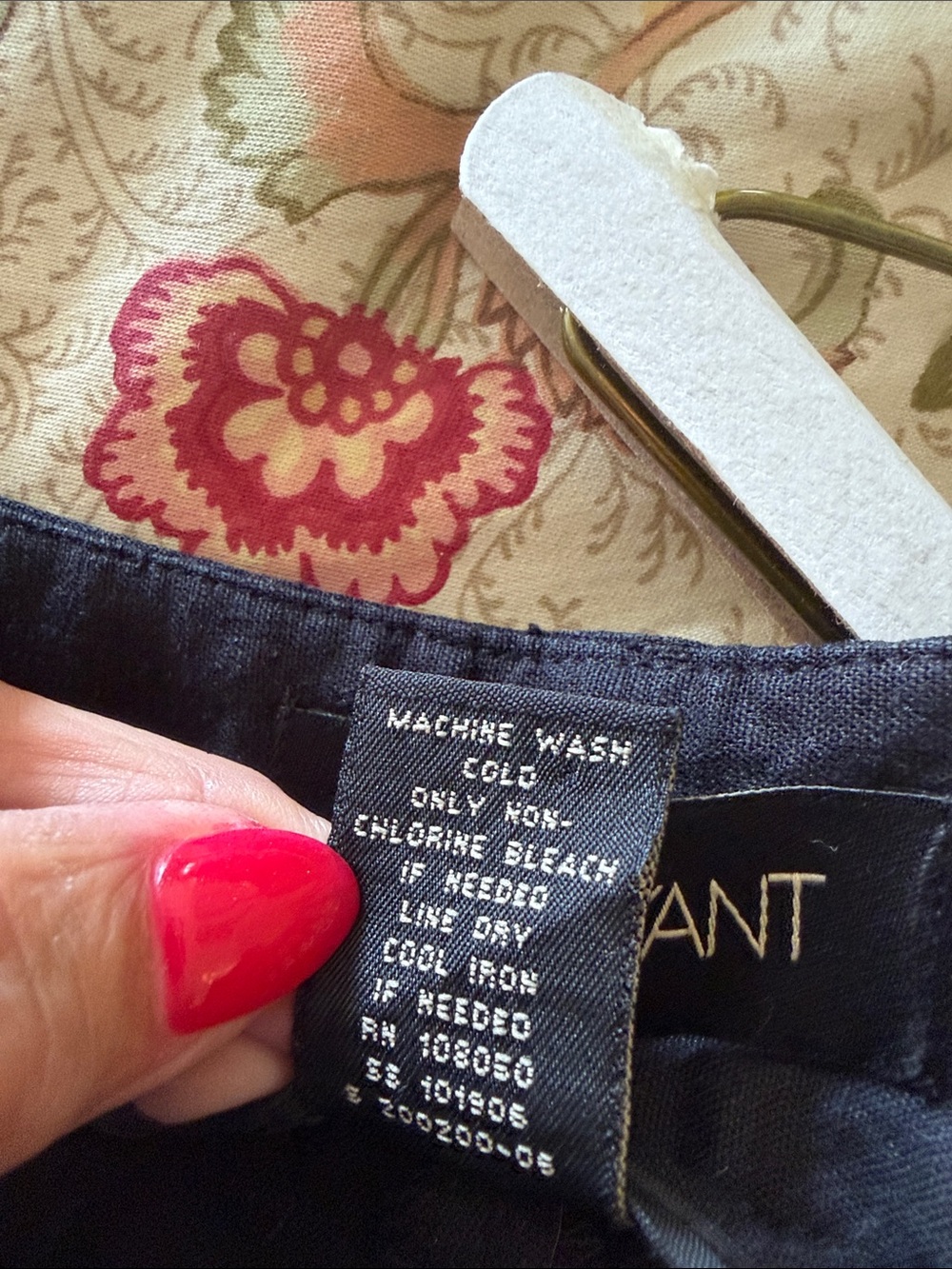 Lane Bryant Black Bermuda Linen Blend Shorts, 18 - Picture 4 of 4